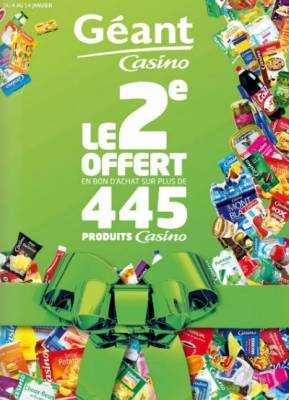 promo géant casino janvier 2012 promo géant casino janvier 2012 : le 2ème offert en bon d'achat