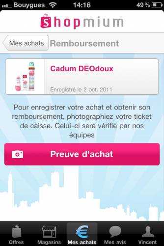 shopmium shopmium réclamer son remboursement