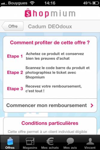 shopmium remboursement procédure de remboursement sur shopmium