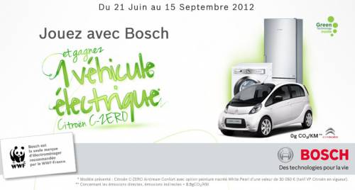 gagner une citroën c-zéro avec bosch