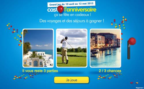 casto l'anniversaire internet casto l'anniversaire internet 17 séjours gratuits à gagner