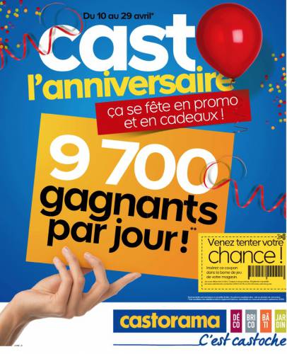 casto l'anniversaire en magasin casto l'anniversaire en magasin avec 9700 gagnants par jour et plein de cadeaux à gagner sur borne