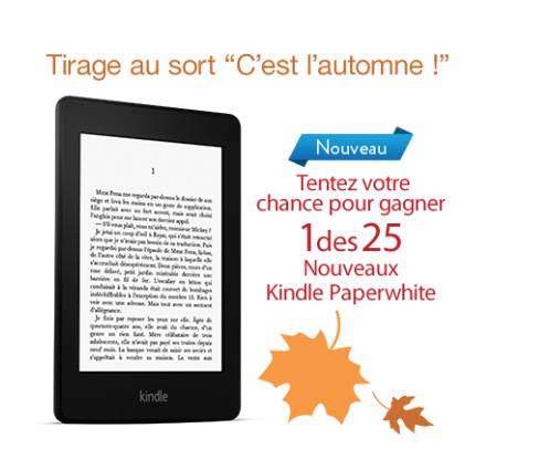 gagner kindle paperwhite jeu-concours amazon pour gagner un kindle paperwhite
