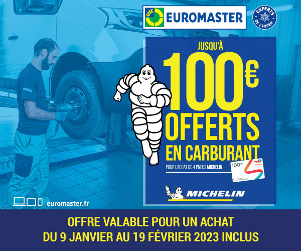 offre michelin jusqu'à 100 euros offerts en carte carburant