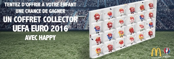 jeu mcdo coffret happy euro 2016 avec 1386 coffrets de 24 figurines à gagner
