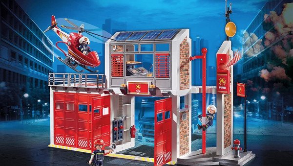 caserne pompiers playmobil en promo pour noël 2021