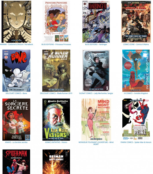 titres free comic book day 2020