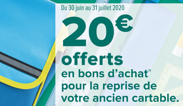 Reprise Cartable 2020 Carrefour 20 Offerts