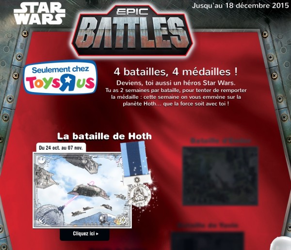 toys r us médaille star wars epic battles offertes