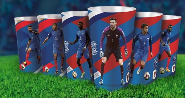 verres kfc coupe du monde 2018 avec 6 modèles les bleus à collectionner