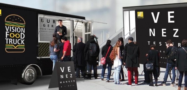 nikon vision food truck : venez tester votre vue et mangez à l'oeil