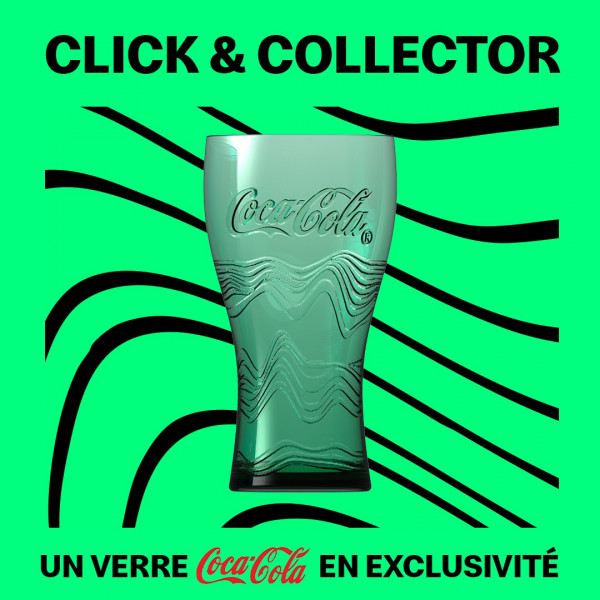 verre coca mcdo 2022 avec le coloris vert pour le click and collect en exclusivité
