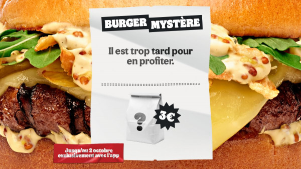 burger mystère 2023 chez burger king au prix de 3 euros