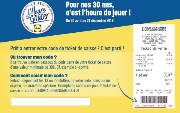 Jeu Anniversaire Lidl 30 Ans Voitures A Gagner