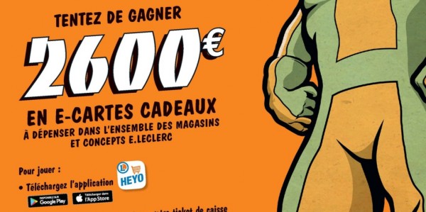 grand jeu leclerc heyo : jusqu'à 2600 euros à gagner en e-cartes cadeaux grâce à l'application mobile dédiée