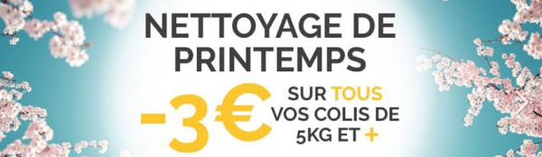 code promo relais colis printemps 2019 avec 3 euros de réduction sur tous les colis de 5kg et plus
