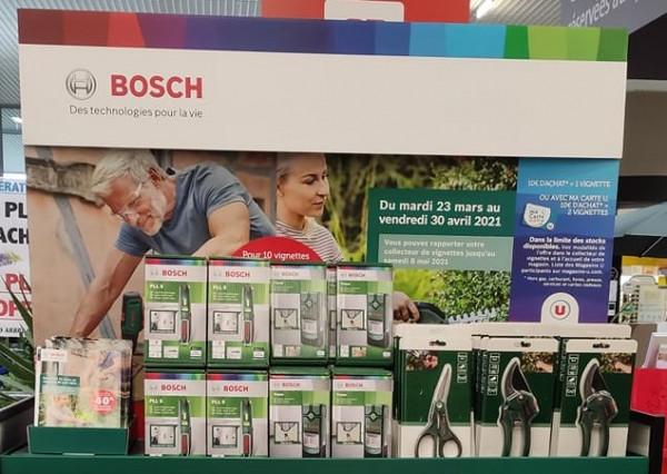 vignettes super u bosch 2021 pour économiser 40% sur de nombreux produits de bricolage et jardinage