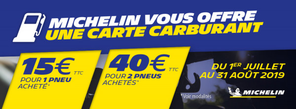 offre michelin moto carte carburant jusqu'à 40 euros offerts