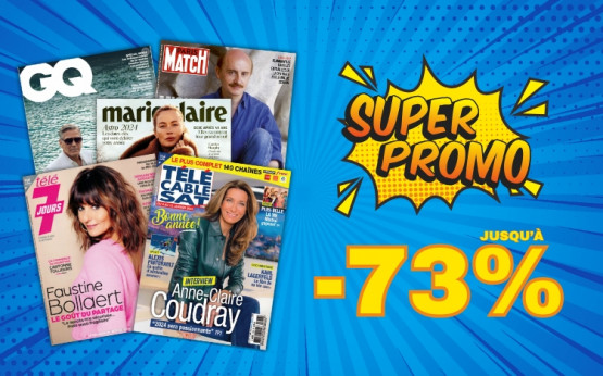 Promos abonnements magazines jusqu'à -73%