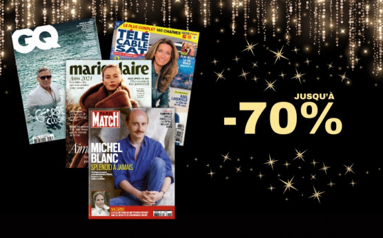 Promos abonnements magazines jusqu'à -70%