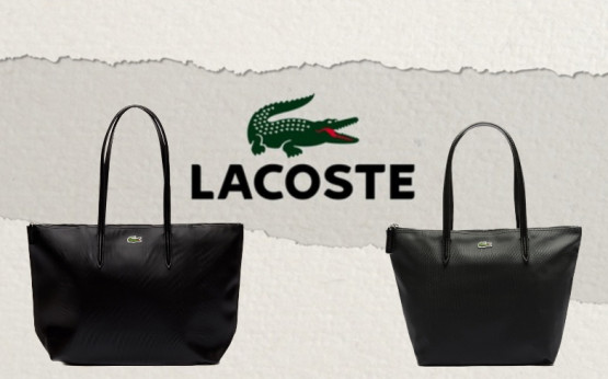 Promo lot 2 sacs cabas épaule Lacoste à 65,95€