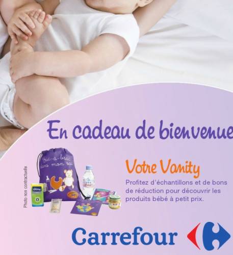 sac vanity carrefour gratuit maman bébé 2012