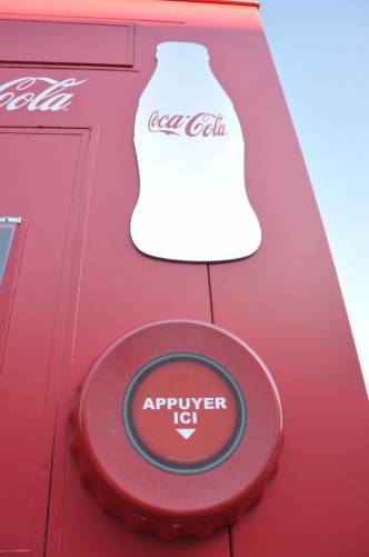 le bouton du camion coca cola pour la tournée 2012
