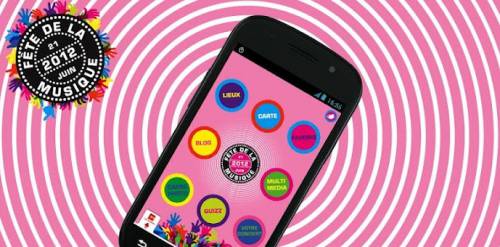 les bons plans de la fête de la musique 2012 sur téléphone mobile avec l'application gratuite officlelle