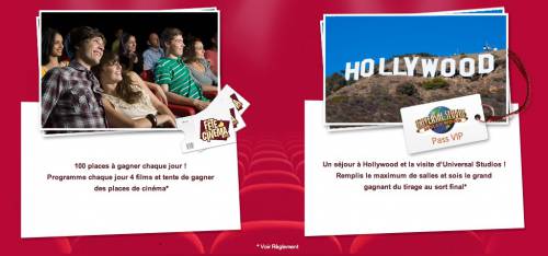 jeu-concours fête du cinéma 2012 gagner de places de ciné gratuites ou un voyage à hollywood