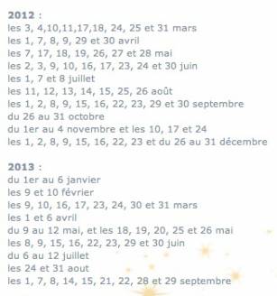 dates passeport disney gratuit annuel 2012 et 2013