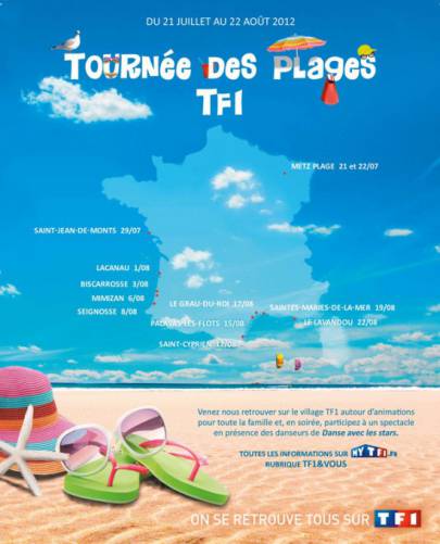 ateliers, animations et cadeaux gratuits avec la tournée des plages tf1 édition été 2012