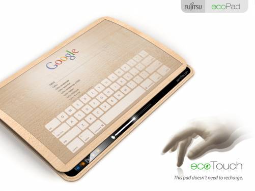 ecopad : une tablette qui se recharge avec votre doigt