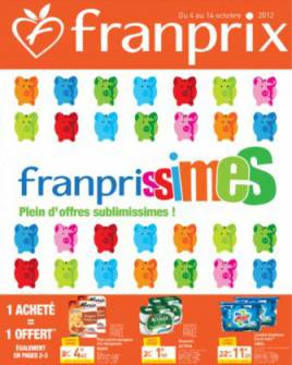 franprix promo octobre 2012 franprissimes 1 acheté = 1 offert ou gratuit