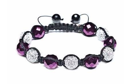 bracelets shamballa pourpre à gagner avec adb