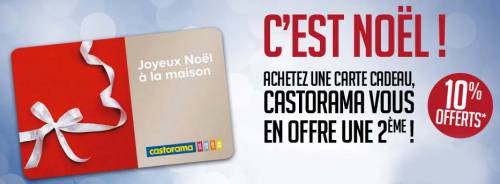 offre carte cadeau castorama