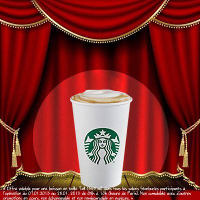 starbucks latte à 2? les lundis en 2013
