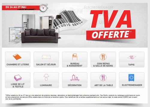 conforama tva offerte