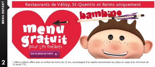 pizza pino menu enfant gratuit pizza pino le menu enfant est gratuit dans certains restaurants
