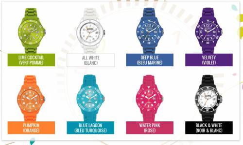 montre open watch offerte en 8 coloris