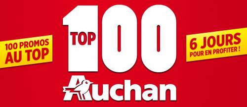 100 promos au top avec le top 100 auchan
