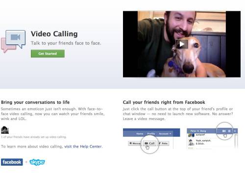exemple d'un appel en vidéo sur facebook gratuit