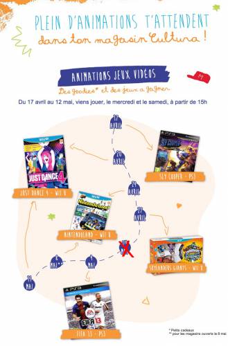 ateliers animations cultura gratuits jeux-vidéo