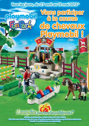 playmobil funpark participez gratuitement à la course de chevaux