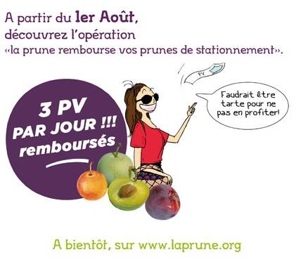 remboursement de prunes : 3 pv remboursés par jour