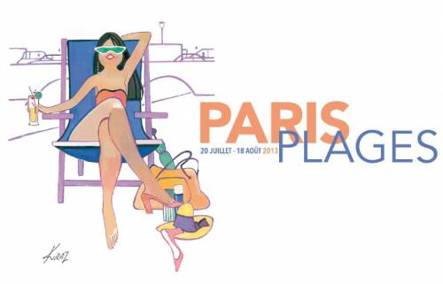affiche officielle pour paris plage du 20 juillet au 18 août 2013