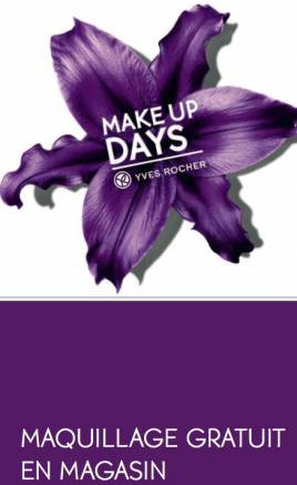 yves rocher make up days 2013 : maquillage gratuit en magasin