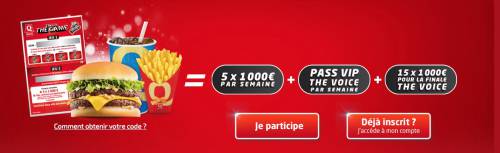 quick this the game : gagner des cadeaux the voice