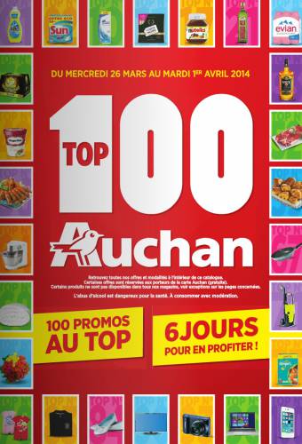 top 100 auchan 2014 : 100 promotions au top