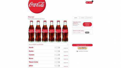 partagez un coca-cola : 1000 prénoms pour 2014 avec le site mycoca-cola.com