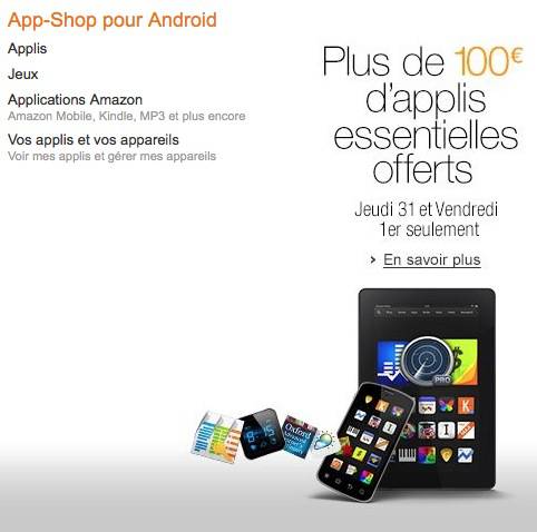 amazon app shop 100? d'applications offerts gratuitement pour android